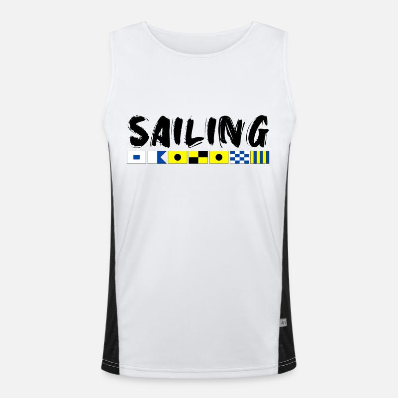 Flaggen-Code Funktionelles Kontrast-Tank Top für Männer 