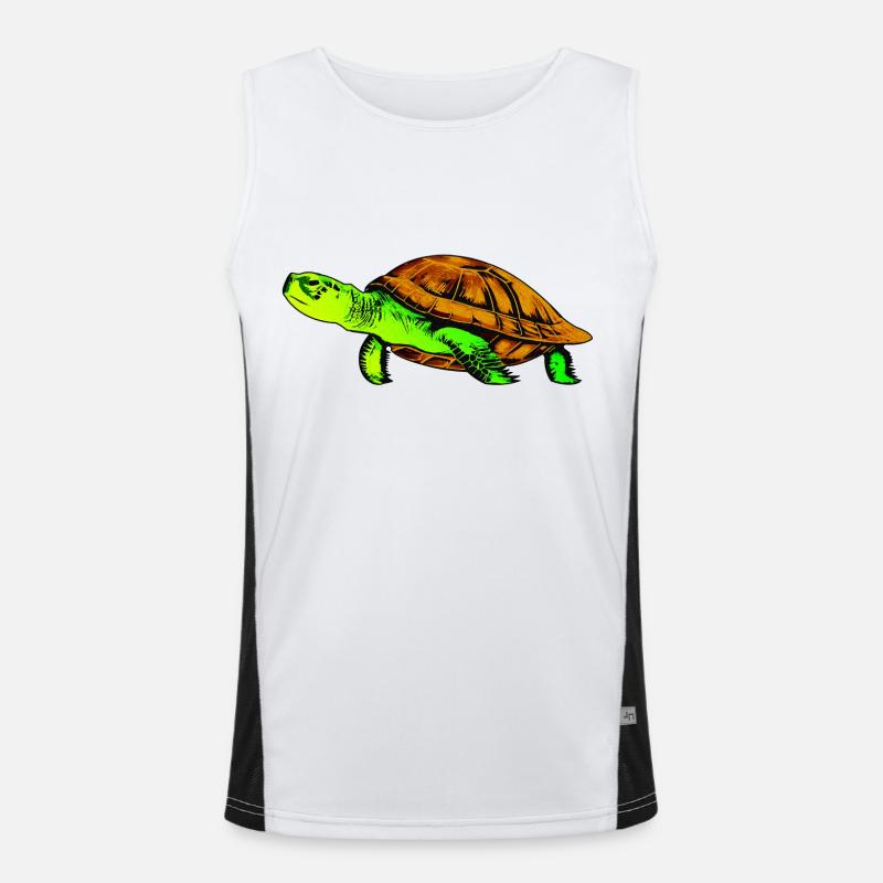 Tortue en couleur Débardeur respirant contrasté Homme 