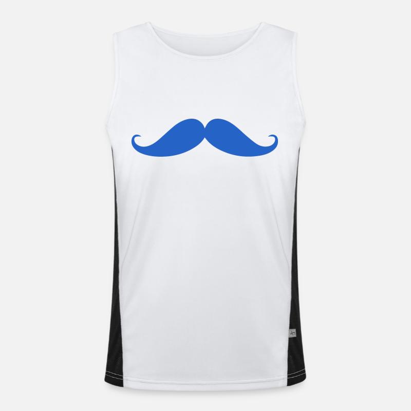 Sensibilisation au cancer de la prostate Moustache Débardeur respirant contrasté Homme 