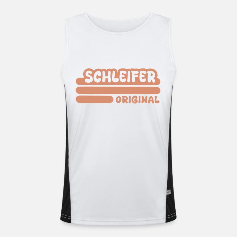 Schleifer als Beruf Funktionelles Kontrast-Tank Top für Männer 