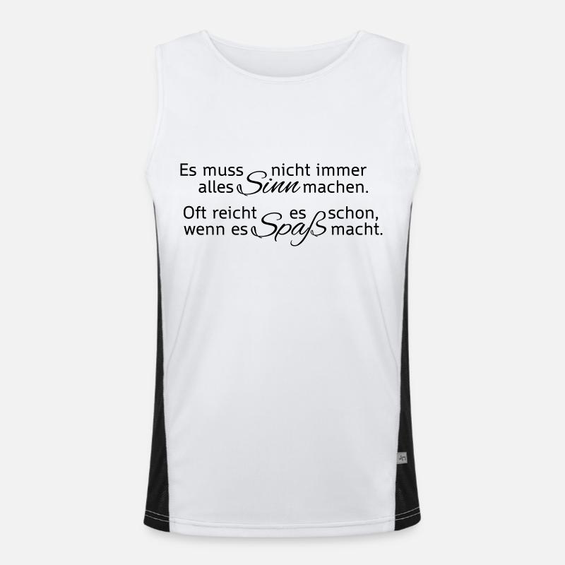 It does not always make sense. Fun enough. Men's Functional Contrast Tank Top 