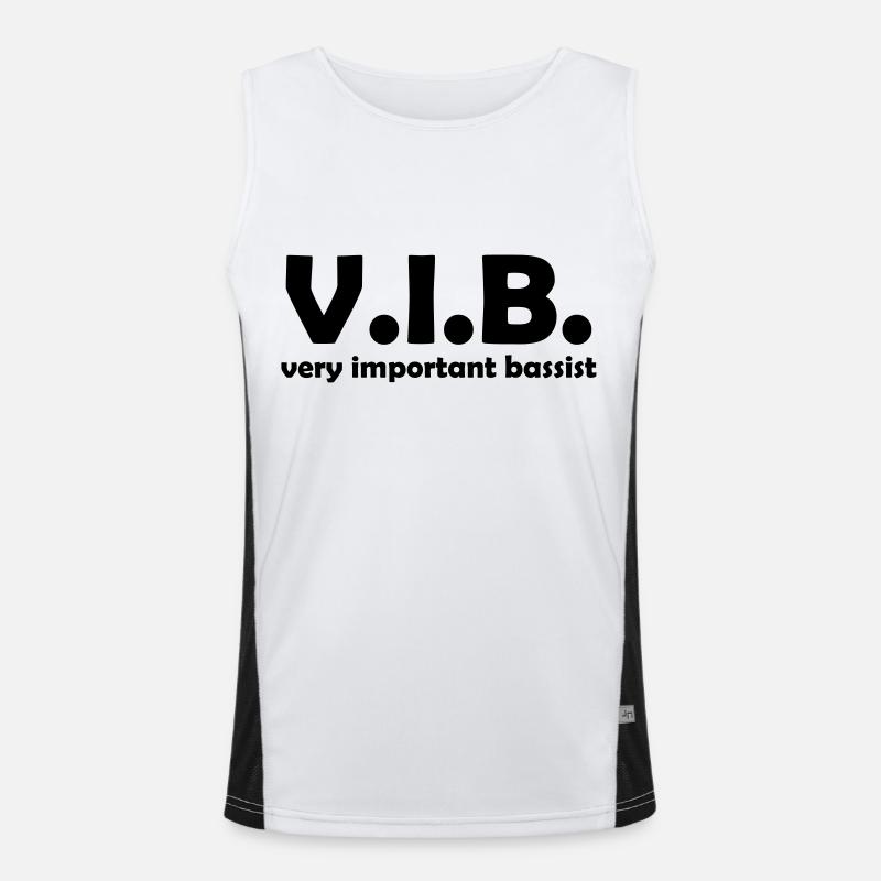 very important bassist Funktionelles Kontrast-Tank Top für Männer 