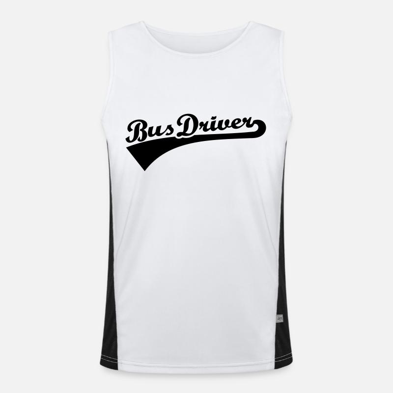 Bus driver Men's Functional Contrast Tank Top 