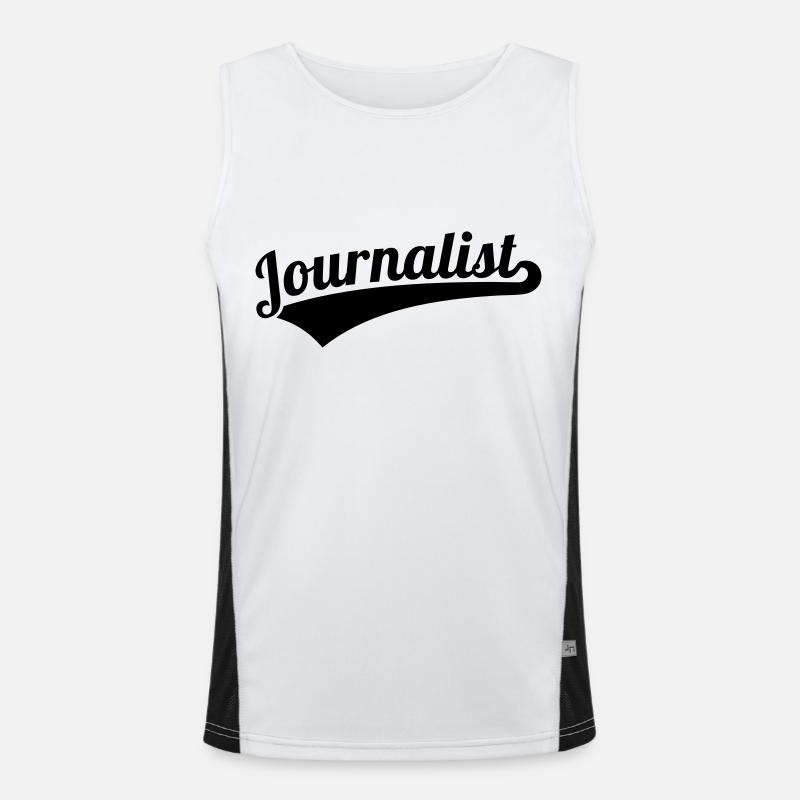 Journalist Funktionelles Kontrast-Tank Top für Männer 