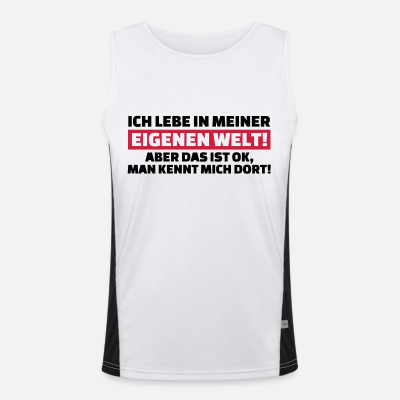 Eigene Welt Funktionelles Kontrast-Tank Top für Männer 