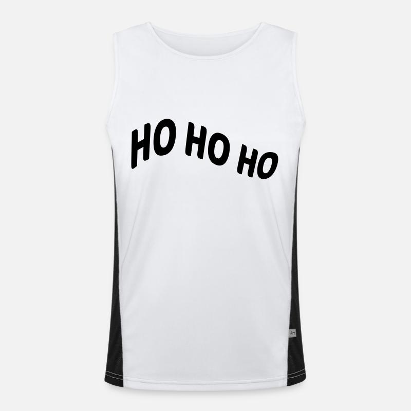 Ho Ho Ho Funktionelles Kontrast-Tank Top für Männer 