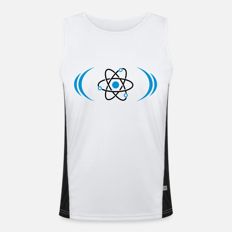 Atom symbol radioactive Men's Functional Contrast Tank Top 