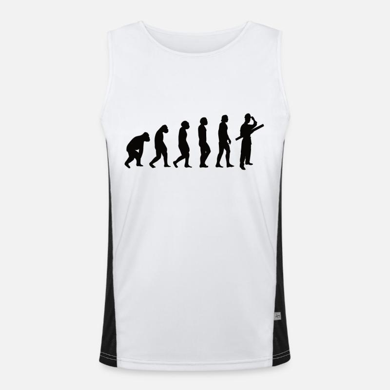 Architect Craft Evolution Civil Engineer Men's Functional Contrast Tank Top 