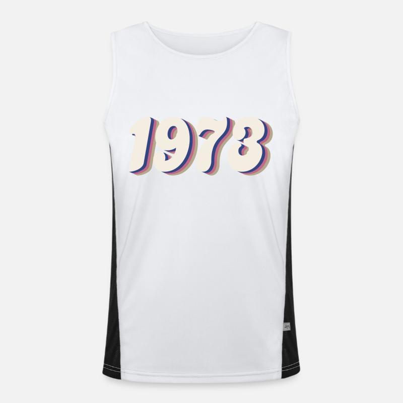 Rights 1973 & Defend Roe v Wade Reproductive Right Men's Functional Contrast Tank Top 