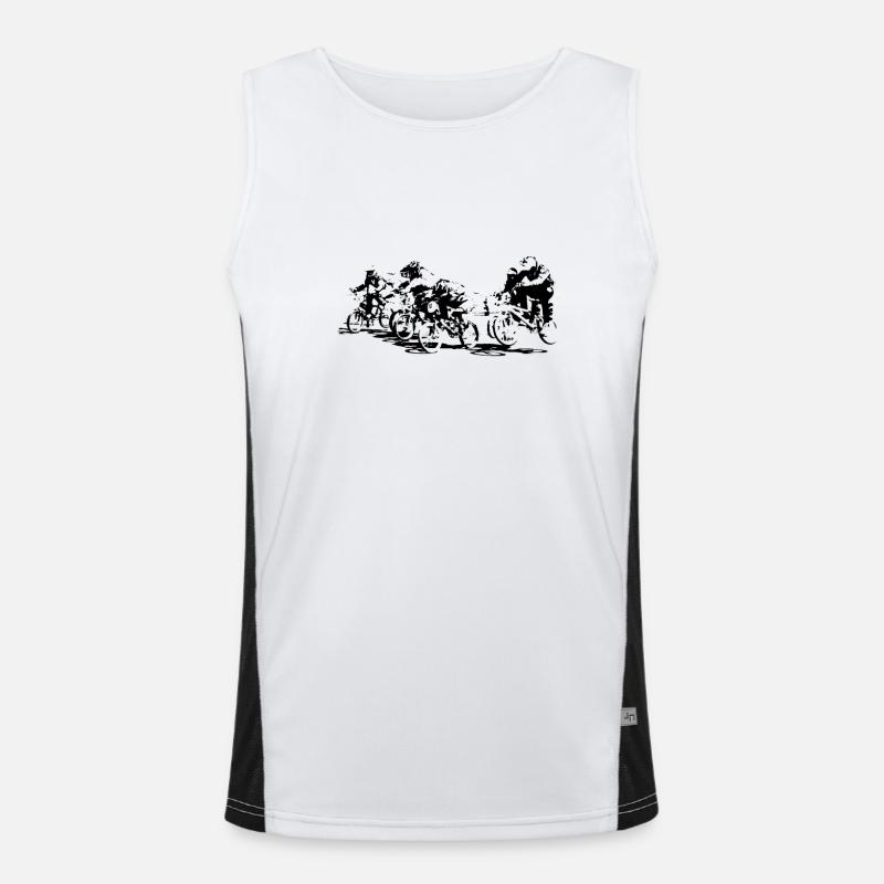 BMX Canotta sportiva da uomo in contrasto cromatico 