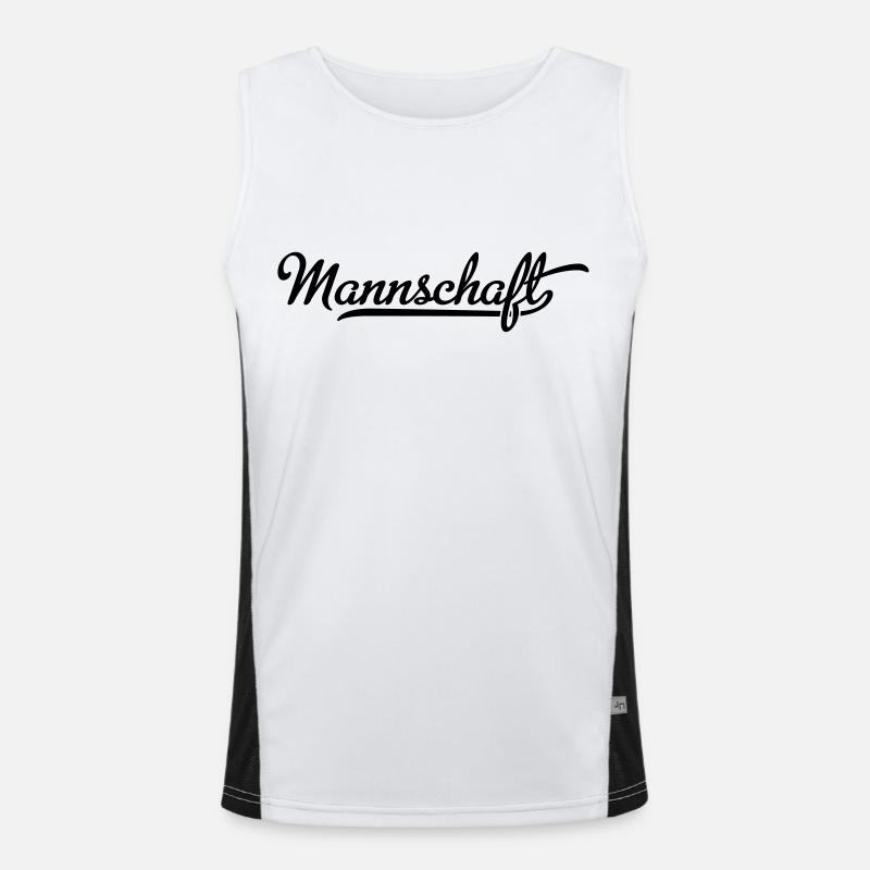 Mannschaft Funktionelles Kontrast-Tank Top für Männer 