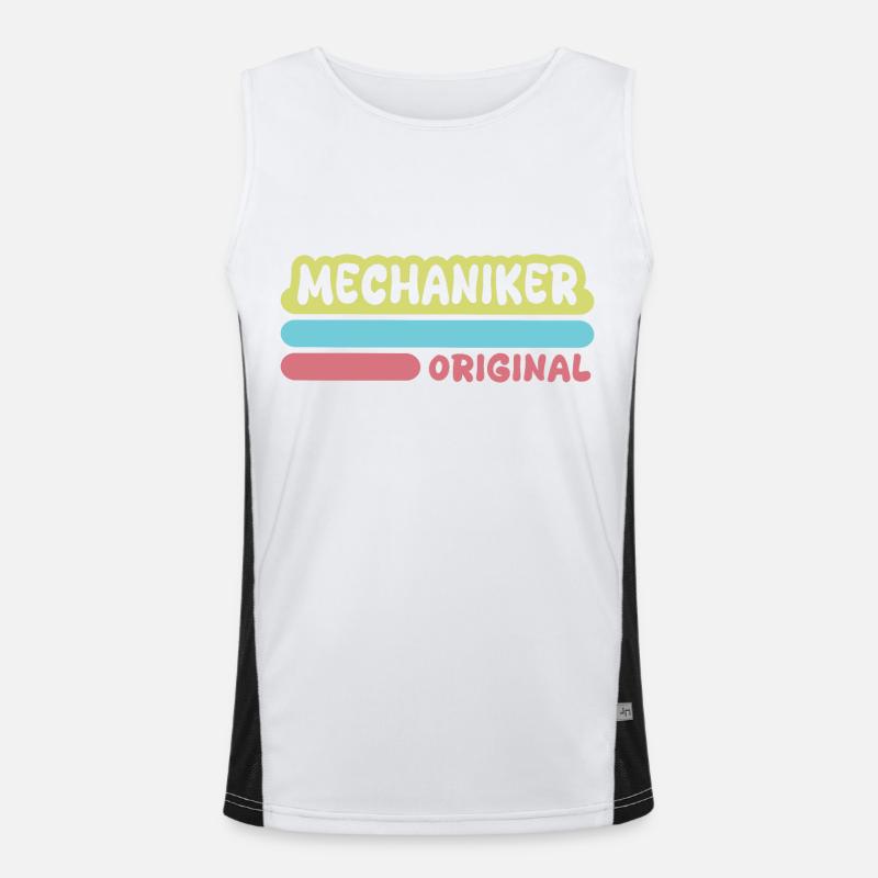 Mechanic as a first name Men's Functional Contrast Tank Top 