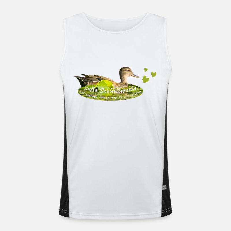 Gadwall chattering chatterbox Men's Functional Contrast Tank Top 