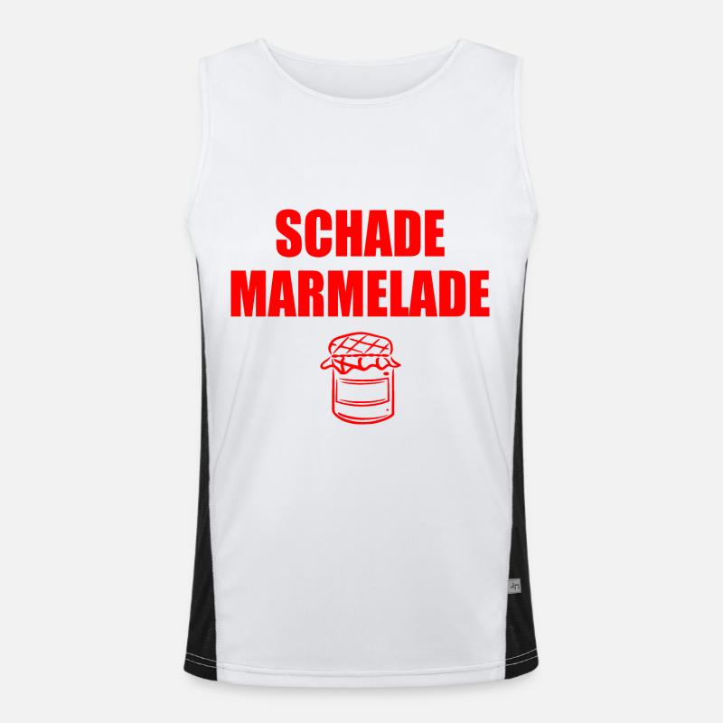 Schade Marmelade Funktionelles Kontrast-Tank Top für Männer 
