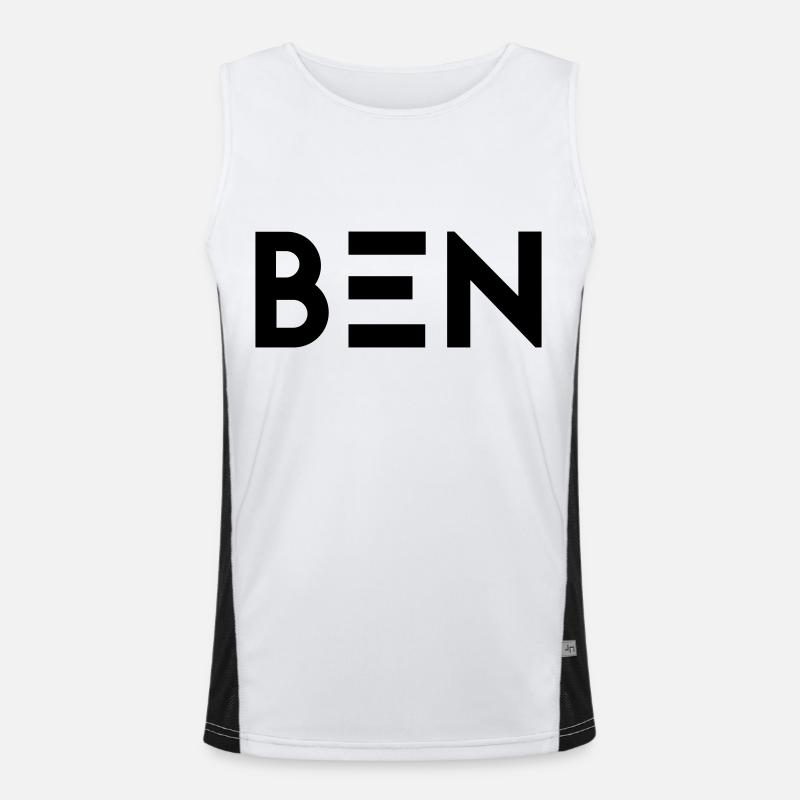 First name Ben Men's Functional Contrast Tank Top 