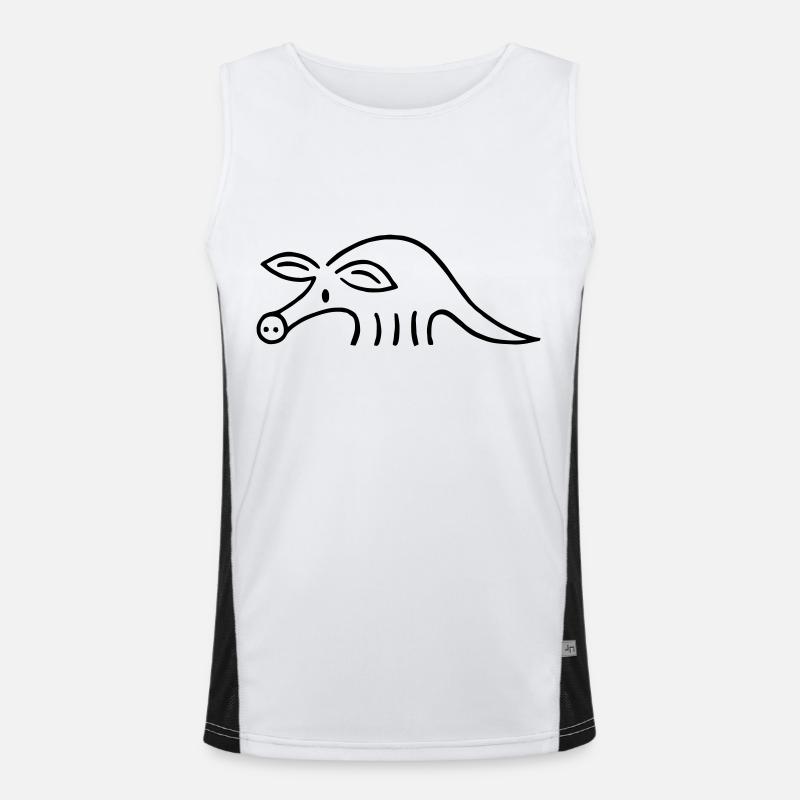 Erdferkel Funktionelles Kontrast-Tank Top für Männer 