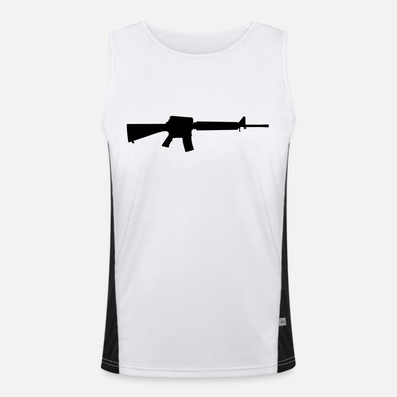 Vector Gun Silhouette Débardeur respirant contrasté Homme 