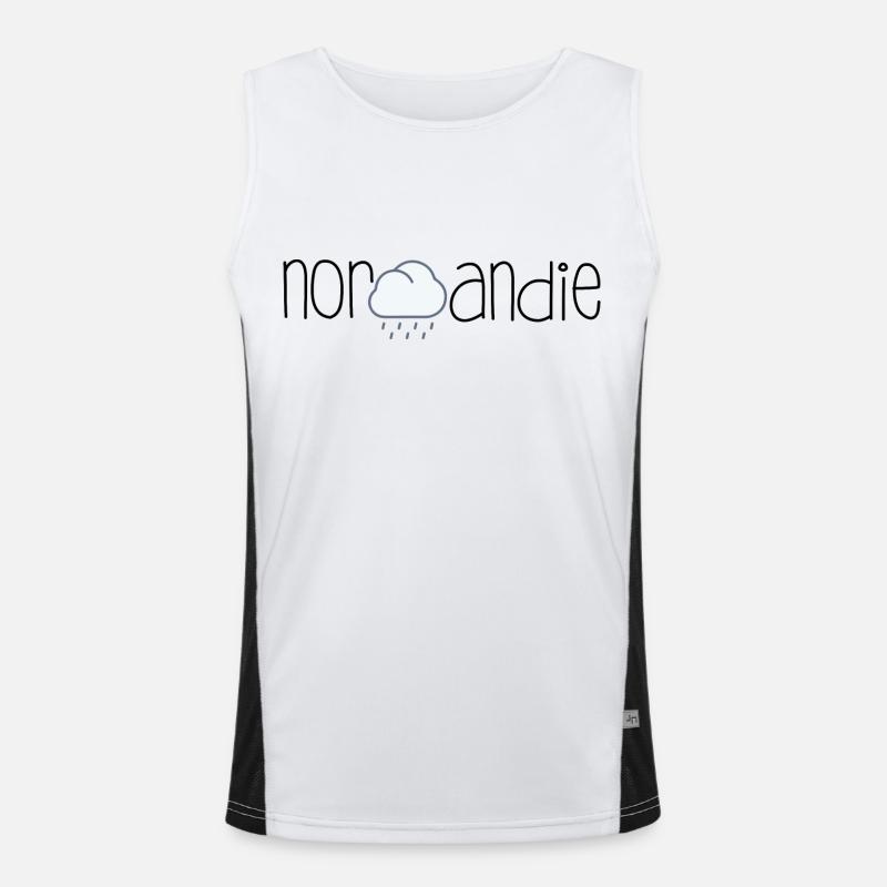 Cloud - Men's Functional Contrast Tank Top  - white/black