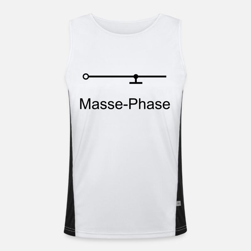 Masse-Phase Funktionelles Kontrast-Tank Top für Männer 