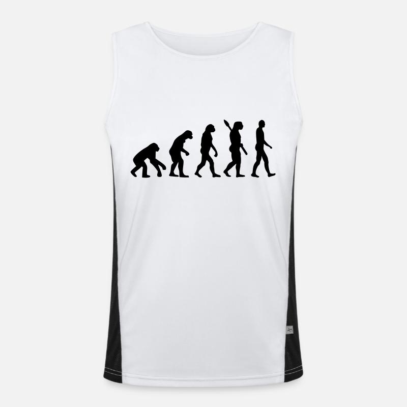 Evolution - Men's Functional Contrast Tank Top  - white/black