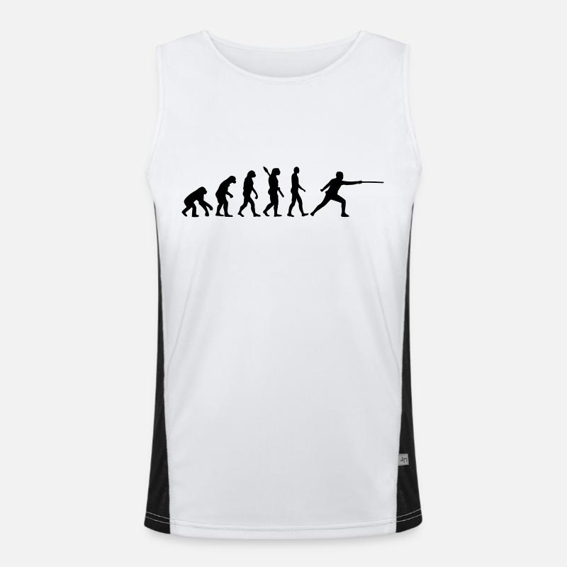 Fechten Funktionelles Kontrast-Tank Top für Männer 