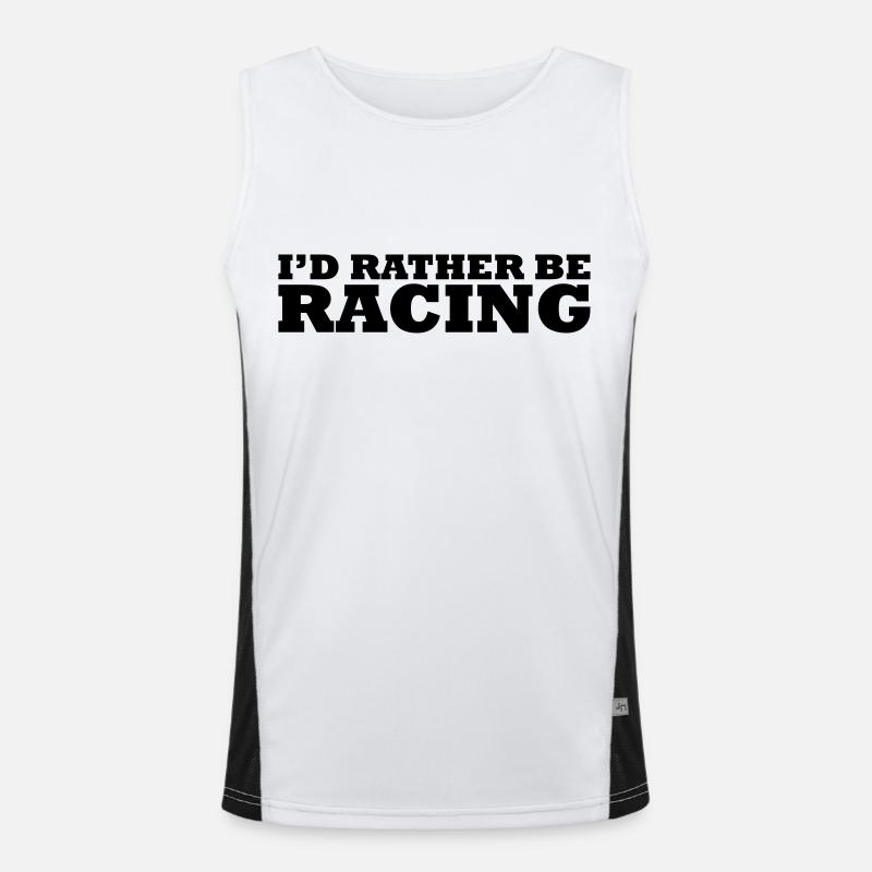 I'd rather be racing Débardeur respirant contrasté Homme 