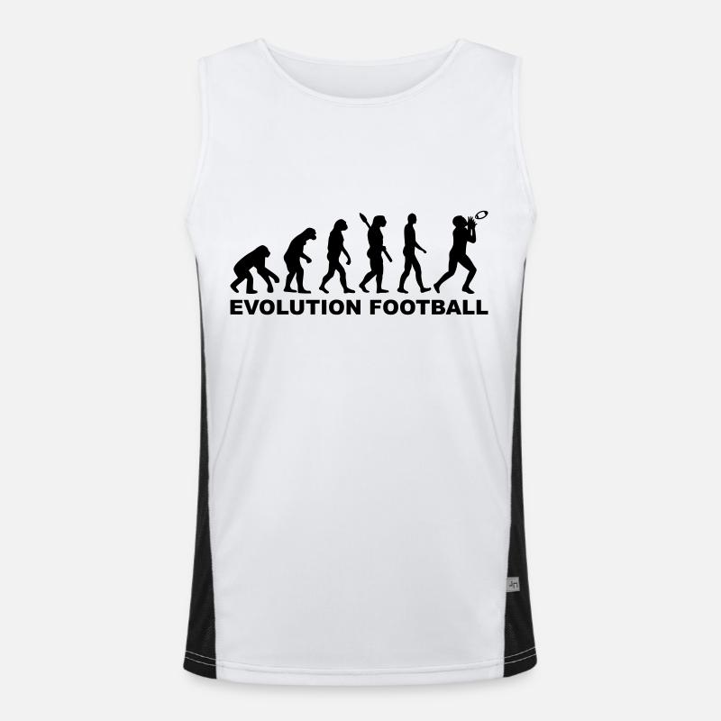 Evolution Football - Men's Functional Contrast Tank Top  - white/black