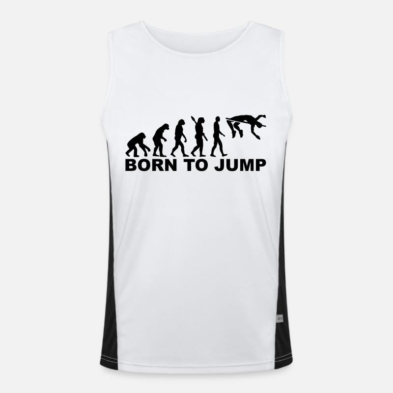 Hochsprung Funktionelles Kontrast-Tank Top für Männer 