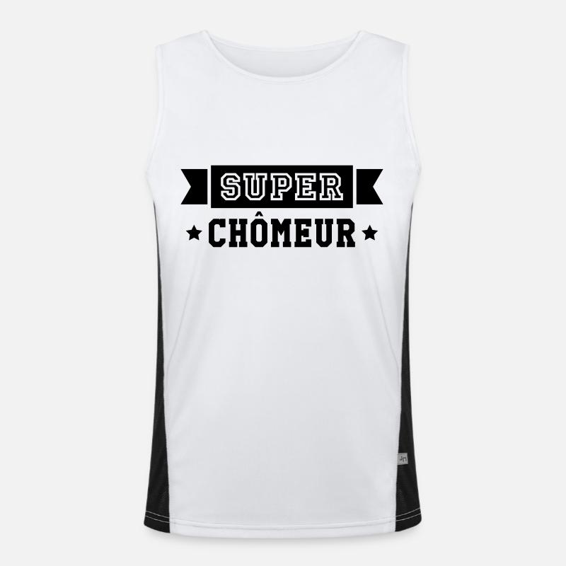 Chômeur / Travail / Chômage / Chomeuse / Emploi Débardeur respirant contrasté Homme 