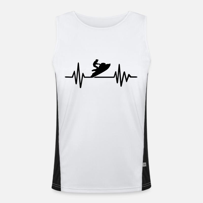 Jetski Funktionelles Kontrast-Tank Top für Männer 