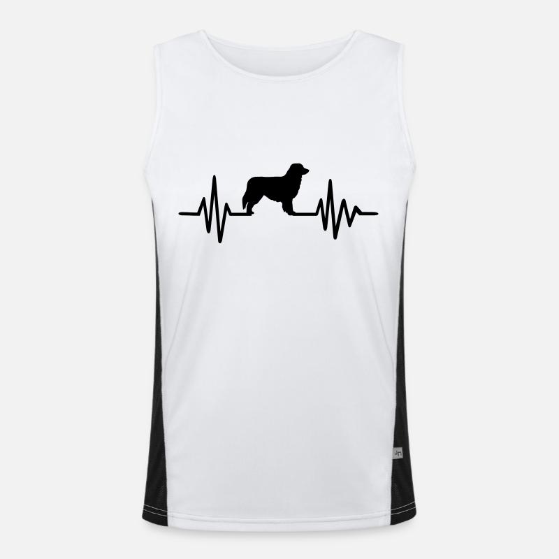 Australian Shepherd Funktionelles Kontrast-Tank Top für Männer 