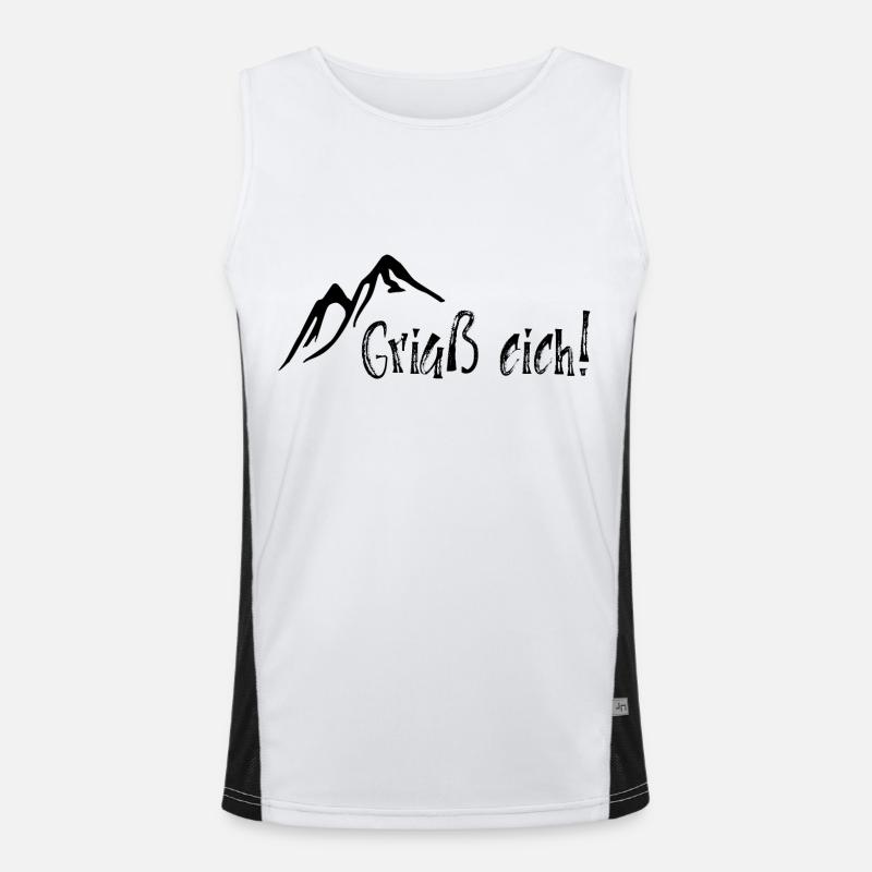 Griaß eich! Funktionelles Kontrast-Tank Top für Männer 