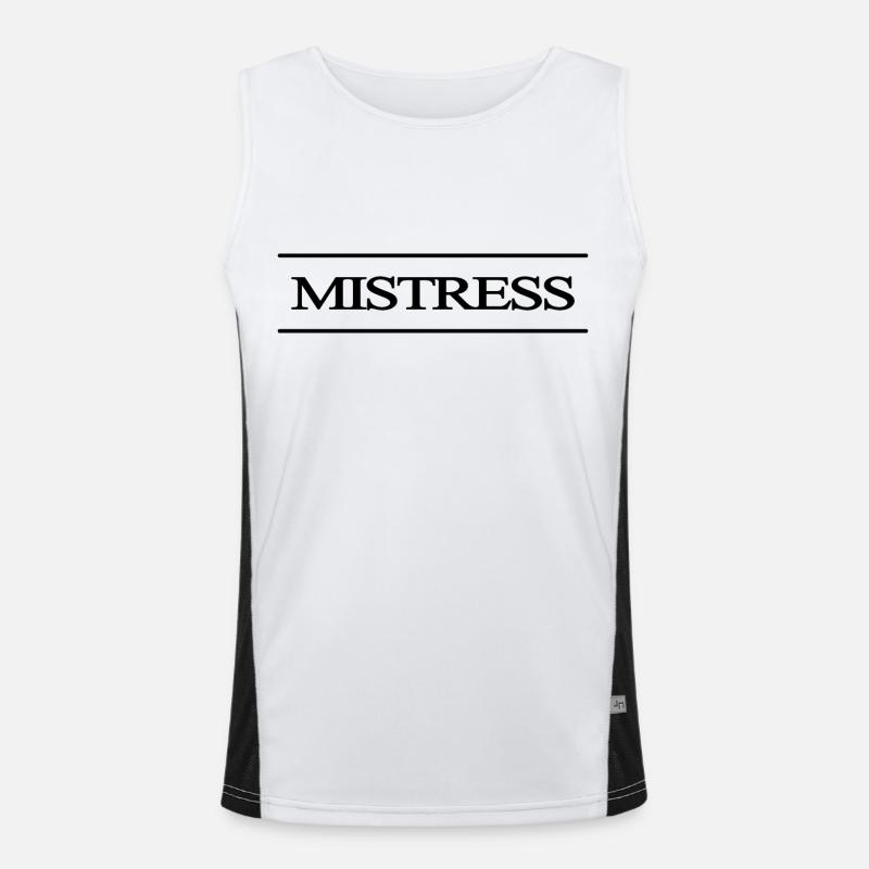 Mistress Text Men's Functional Contrast Tank Top 