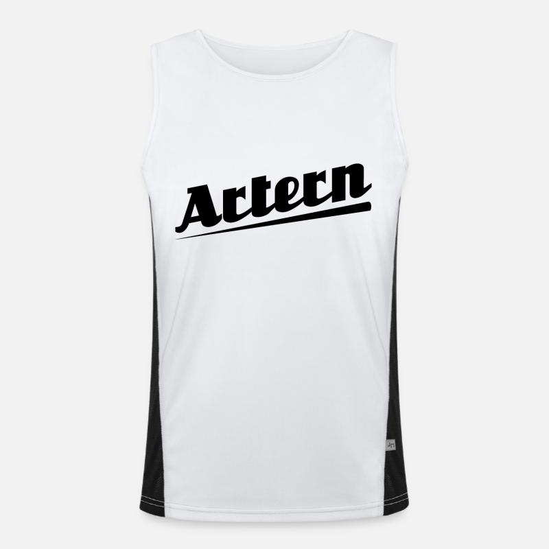 Artern - Textdesign mit Stadtnamen Funktionelles Kontrast-Tank Top für Männer 