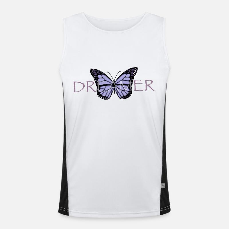 Butterfly Dreamer Men's Functional Contrast Tank Top 