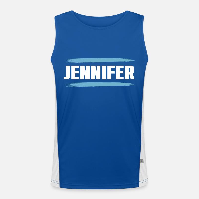 Jennifer Funktionelles Kontrast-Tank Top für Männer 