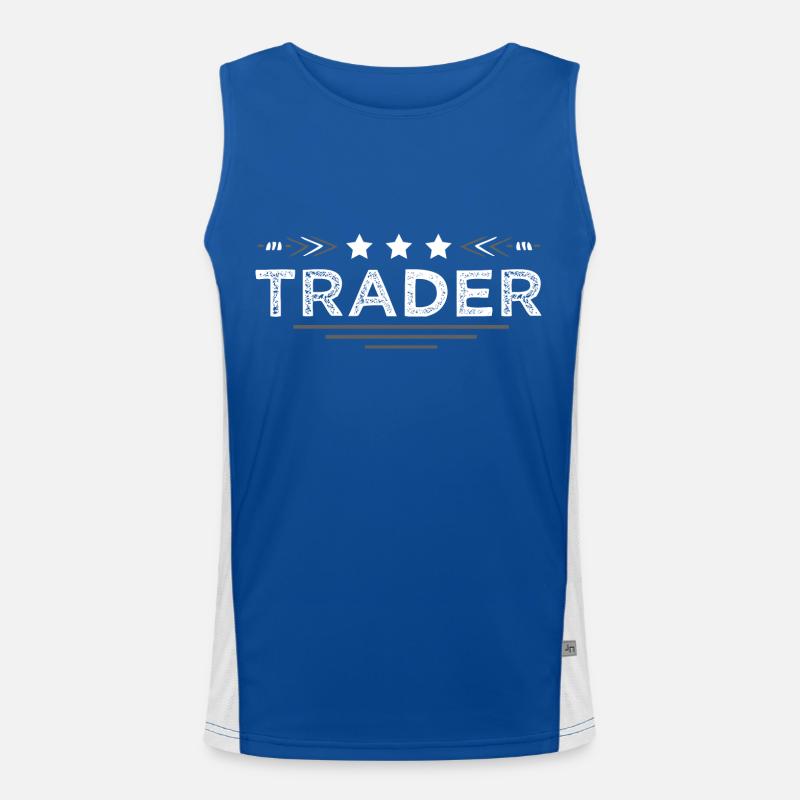 Trader Beruf Funktionelles Kontrast-Tank Top für Männer 