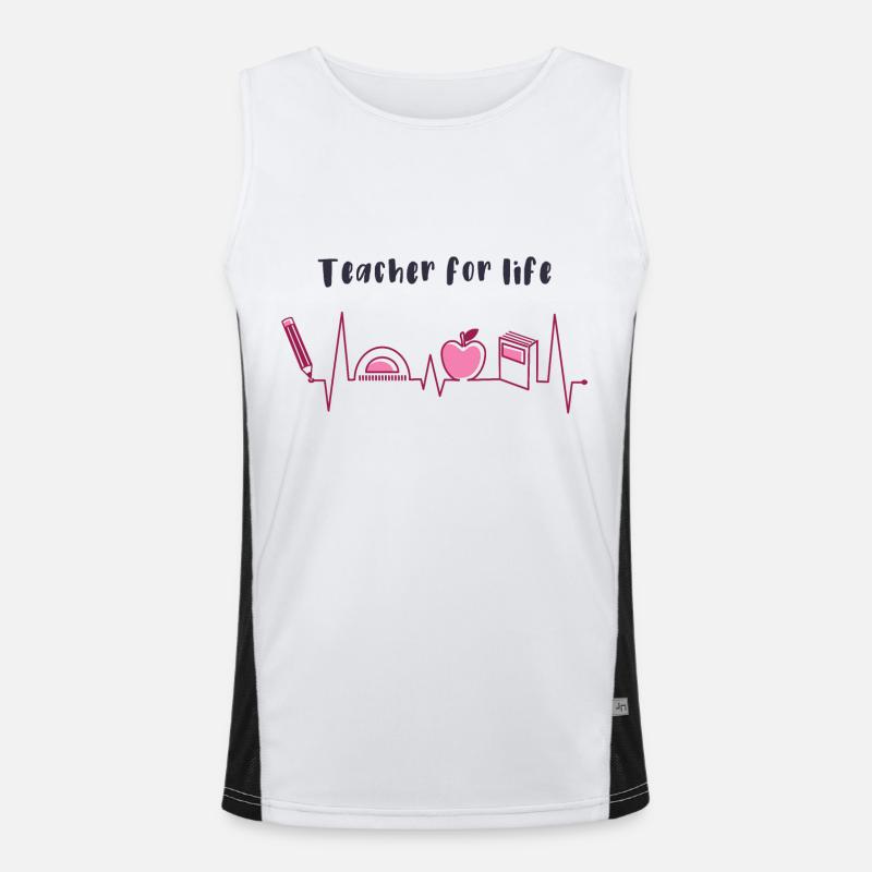 Teacher for life Men's Functional Contrast Tank Top 
