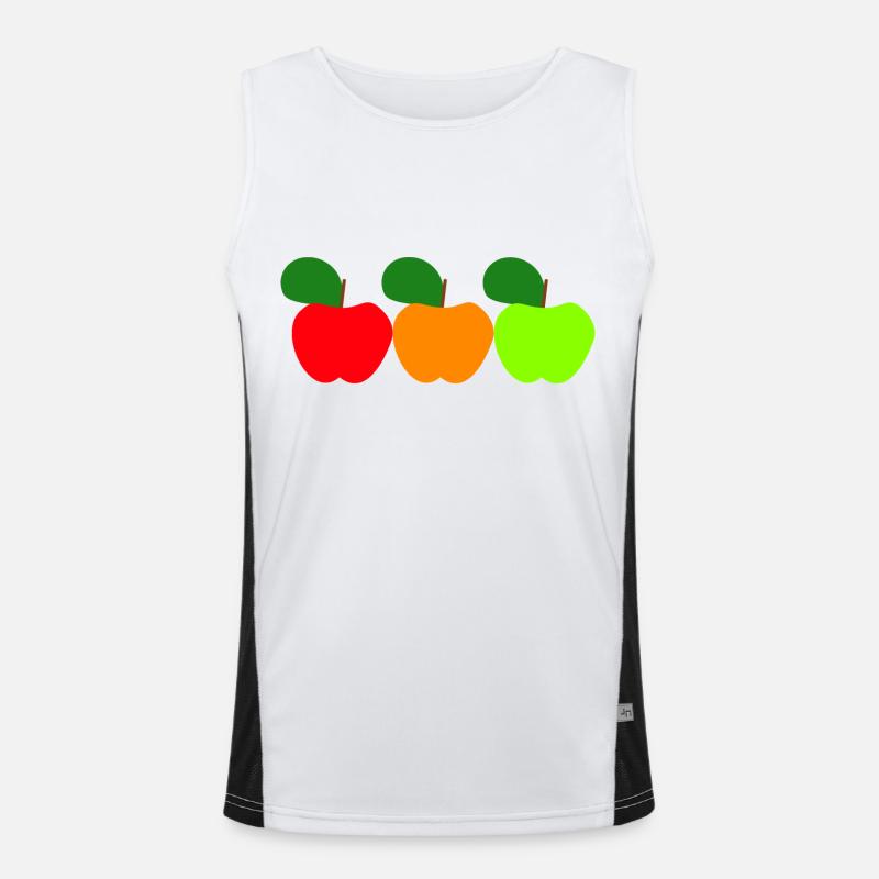 Three apples Men's Functional Contrast Tank Top 