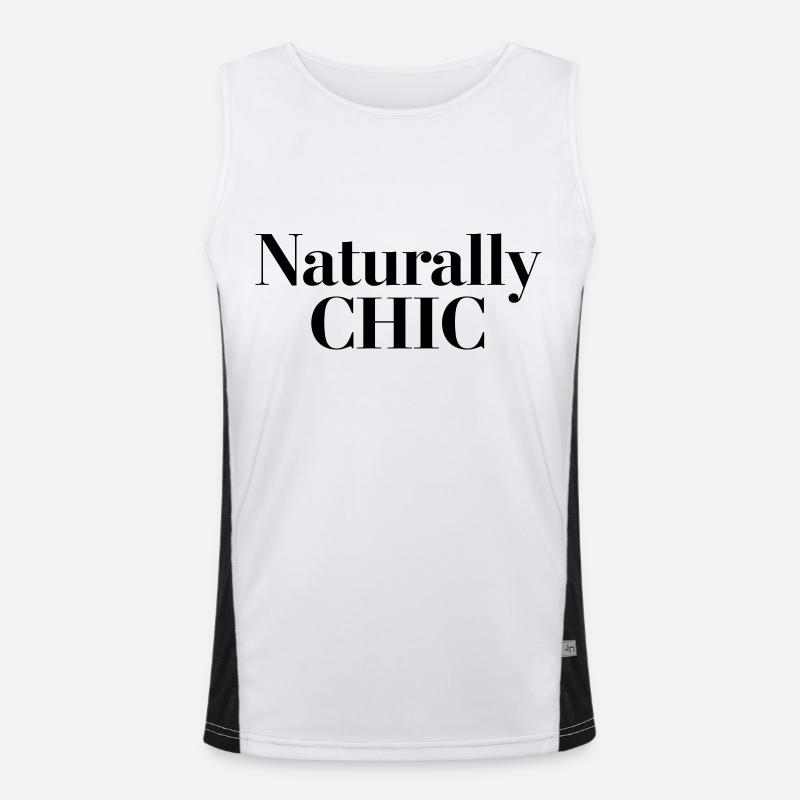 Naturrally Chic Funktionelles Kontrast-Tank Top für Männer 