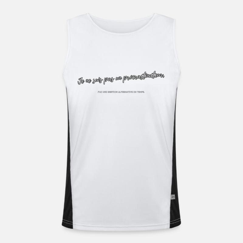 Procrastinator Men's Functional Contrast Tank Top 