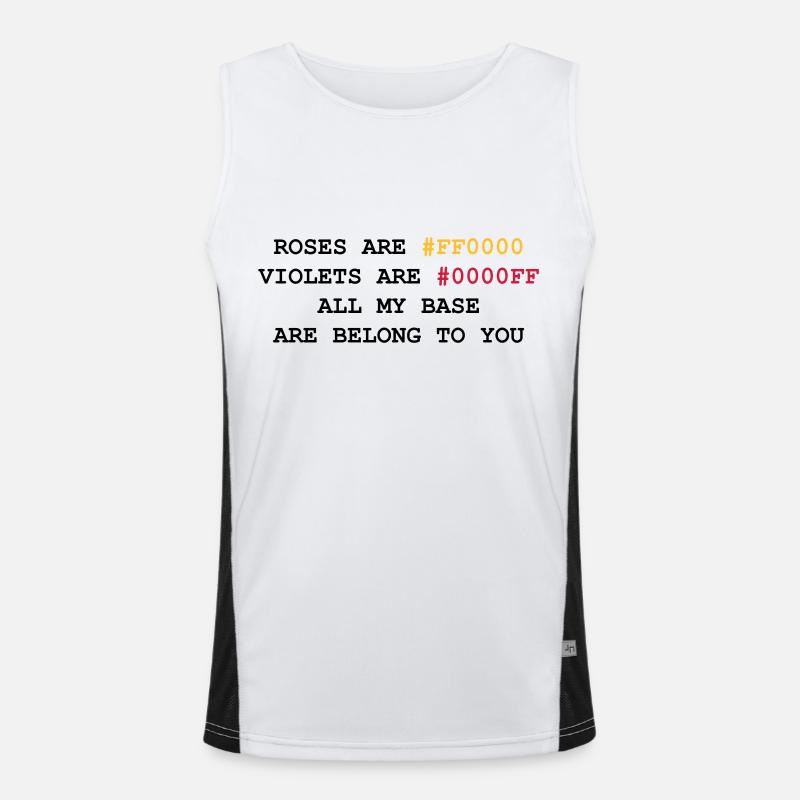 NERD HUMOR: Liebesbrief Funktionelles Kontrast-Tank Top für Männer 