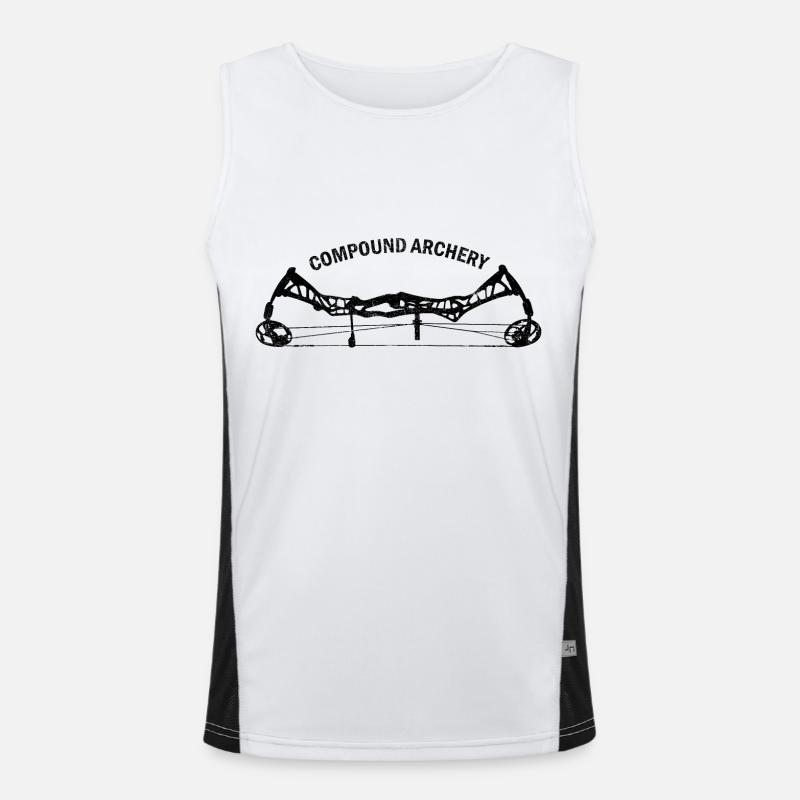 Compound black Funktionelles Kontrast-Tank Top für Männer 