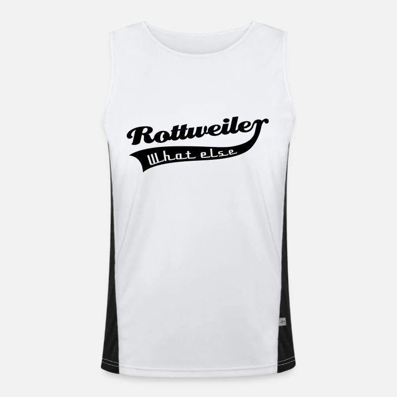 Rottweiler Funktionelles Kontrast-Tank Top für Männer 