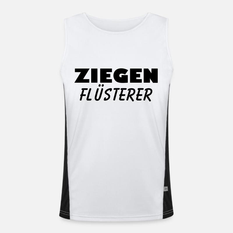 ziegen flüsterer Funktionelles Kontrast-Tank Top für Männer 