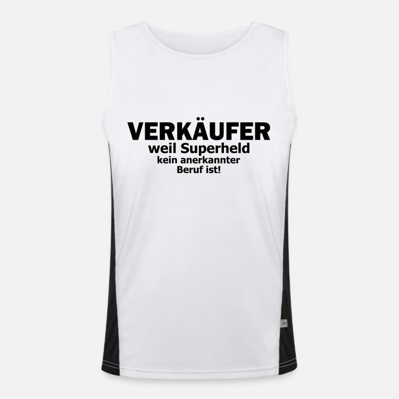 verkäufer Funktionelles Kontrast-Tank Top für Männer 
