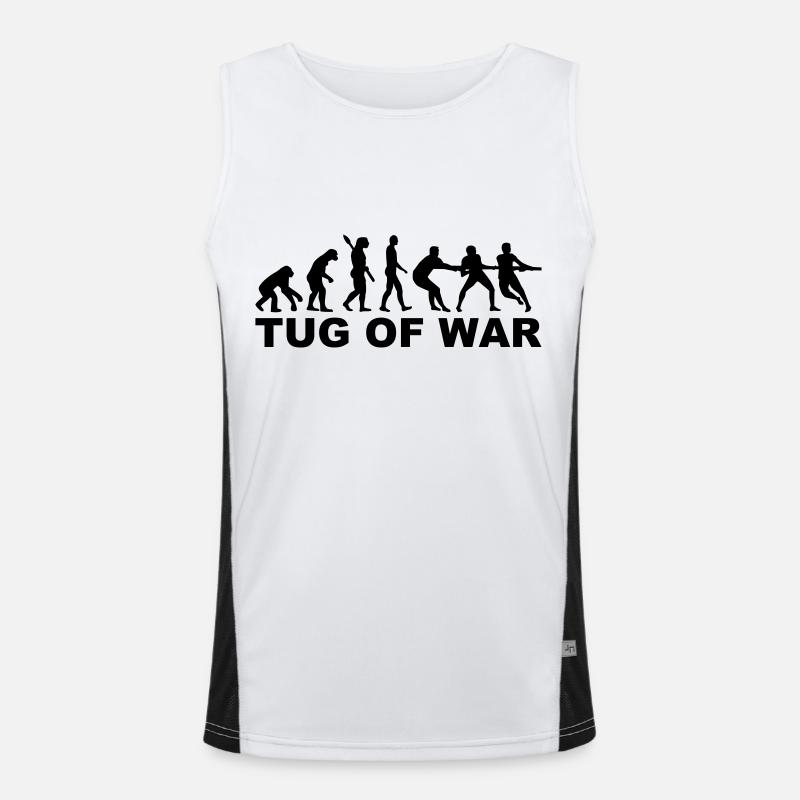 Evolution tug of war Men's Functional Contrast Tank Top 
