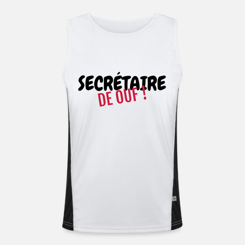 secrétaire / secrétariat / assistante / manager Débardeur respirant contrasté Homme 