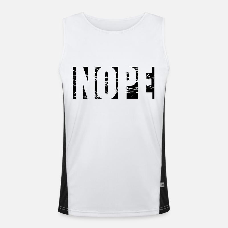 Scratch Nope Logo Débardeur respirant contrasté Homme 