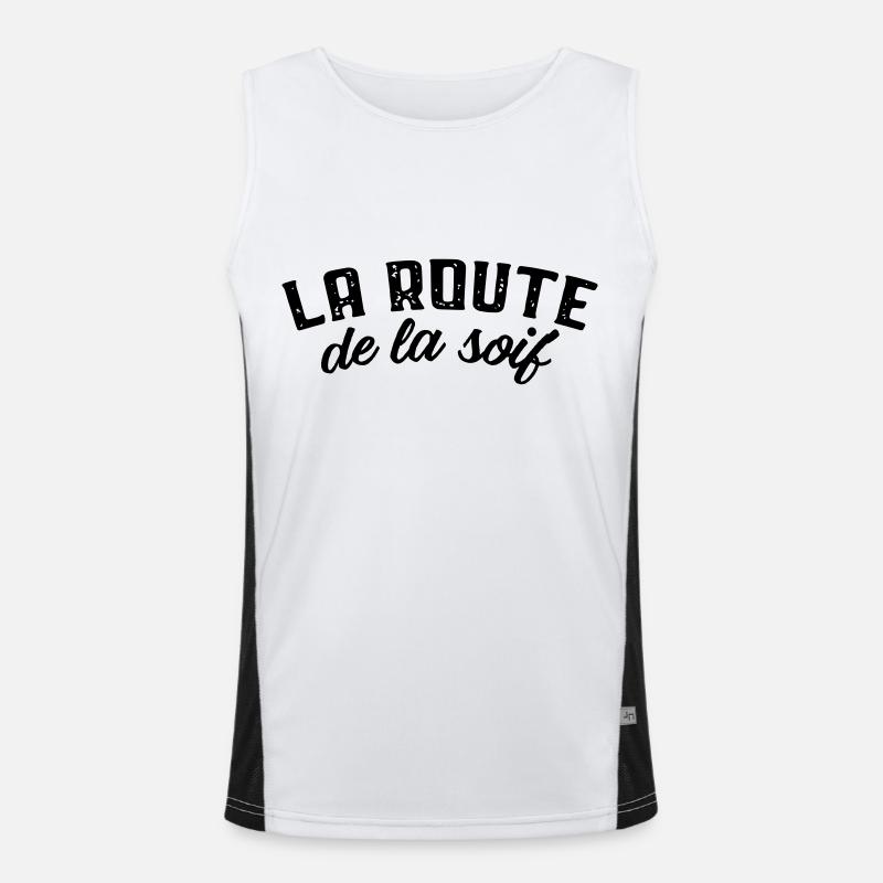 Route de la soif alcool Débardeur respirant contrasté Homme 